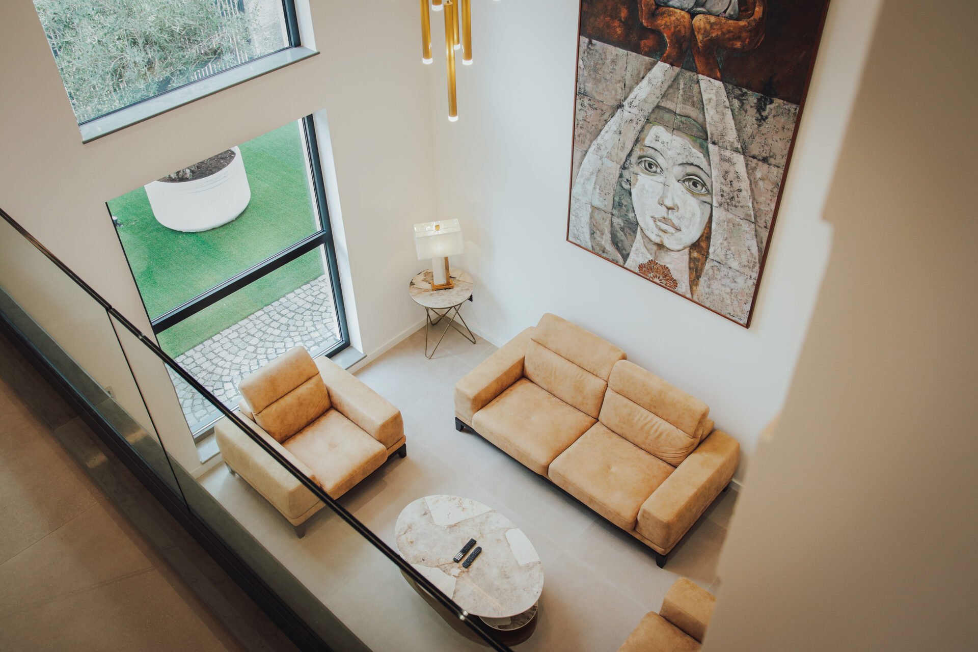 Living room from above